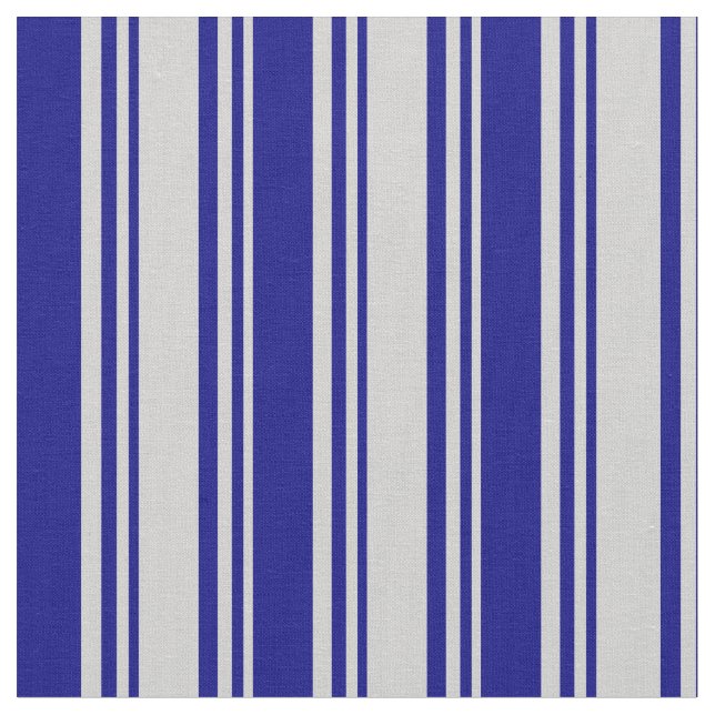 Light Grey and Blue Coloured Lined Pattern Fabric (Close Up)