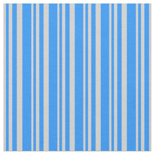 Light Grey and Blue Coloured Lined/Striped Pattern Fabric
