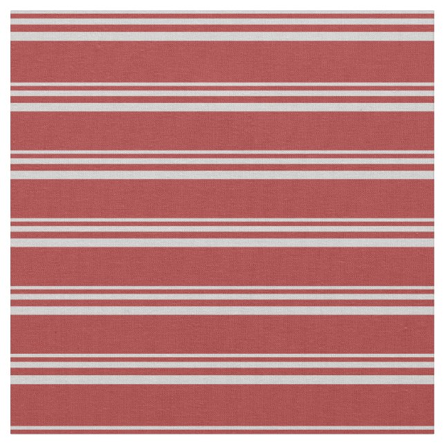 Light Grey and Brown Coloured Striped Pattern Fabric (Close Up)