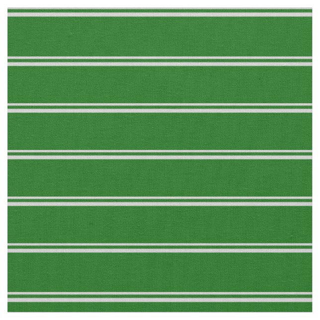 Light Grey and Dark Green Coloured Lines Fabric (Close Up)