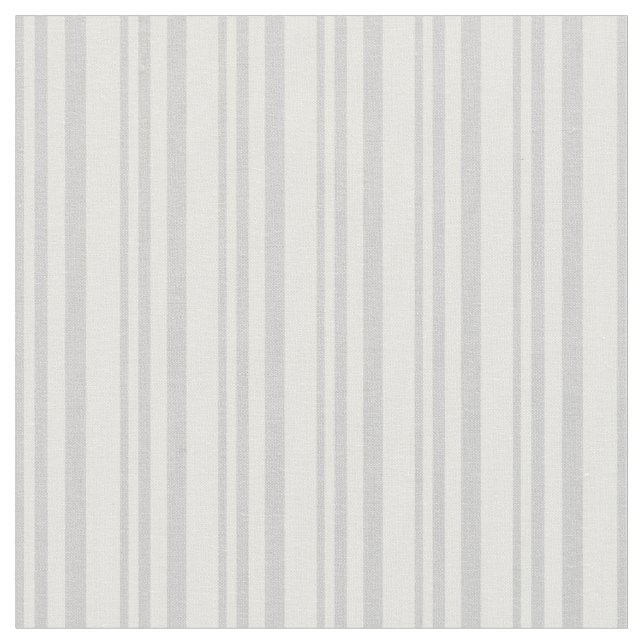 Light Grey and Mint Cream Lines Fabric (Close Up)