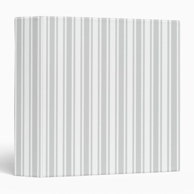 Light grey and white candy stripes binder (Front/Spine)