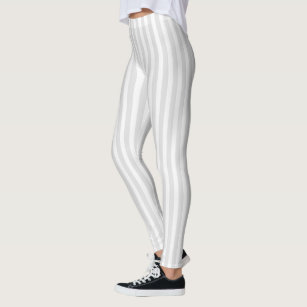 Vertical Grey Stripes Leggings