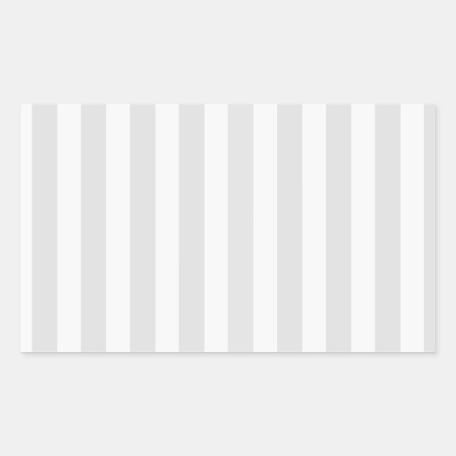 Light grey and white candy stripes sticker (Front)