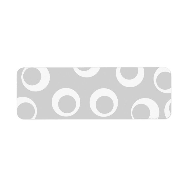 Light grey and white retro pattern. (Front)