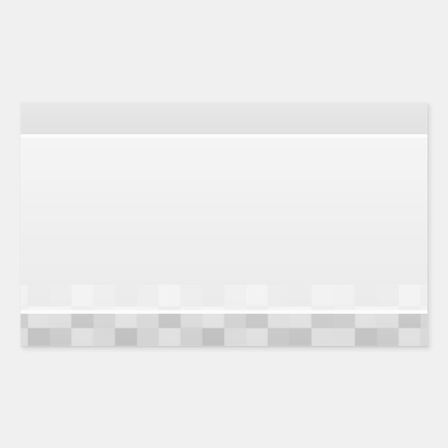 Light Grey and White Squares Pattern. Sticker (Front)