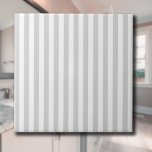 Light Grey and White Stripes Tile<br><div class="desc">The Light Grey & White stripes pattern is a pattern from the past, characterized by parallel Light Grey & White stripes of various widths that are repeated throughout the pattern. This pattern refers to the classic style and is characterized by subtlety and elegance. Light Grey & White colours are subdued,...</div>