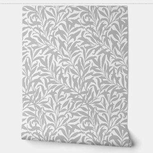 Light Grey and White Willow Bough Wallpaper