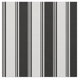 Light Grey & Black Coloured Stripes Pattern Fabric