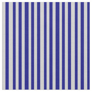 Light Grey & Blue Pattern of Stripes Fabric