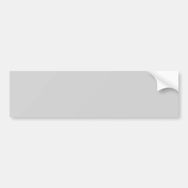 Light Grey Bumper Sticker (Front)
