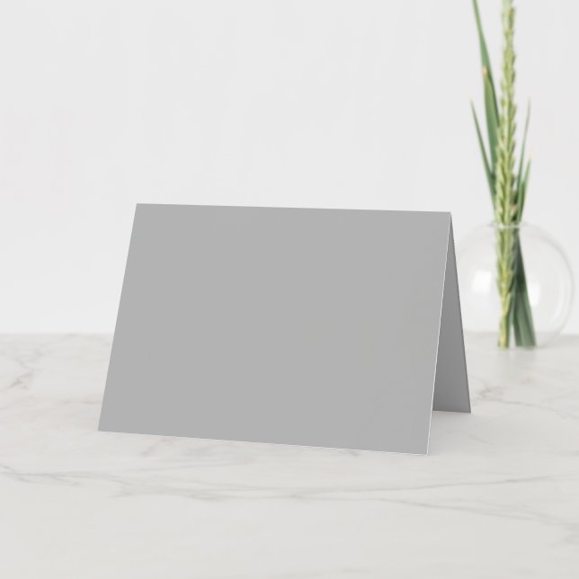 Light Grey #C1C1C1, Kangaroo Foil Greeting Card (Front)