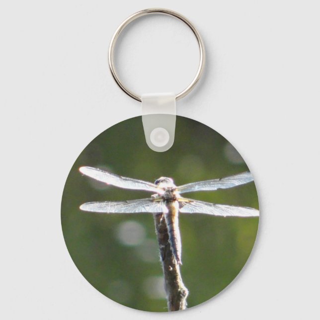 Light grey dragonfly keychain (Front)