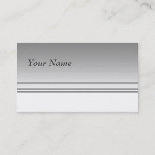 Light Grey. Elegant Design. Business Card