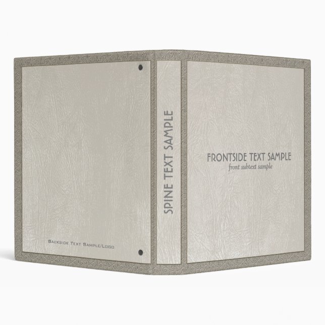Light Grey Faux Leather Look Avery Binder (Background)