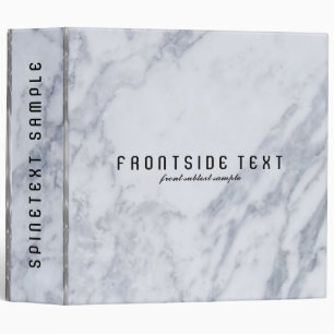 Light Grey Faux Marble Stone Binder