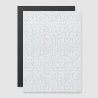 Light Grey Geometric Floral |Modern Summer Pattern Magnetic Invitation