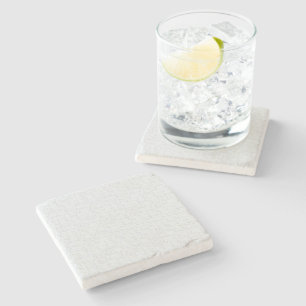 Light Grey Geometric Floral  Modern Summer Pattern Stone Coaster