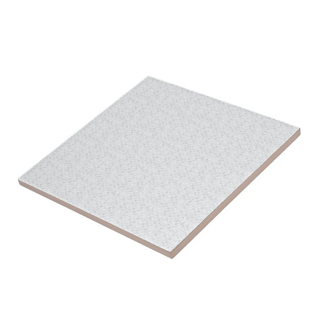 Light Grey Geometric Floral |Modern Summer Pattern Tile (Side)