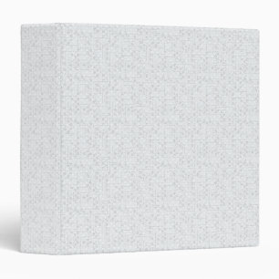 Light Grey Geometric Floral Pattern Binder