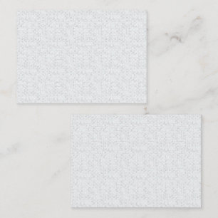 Light Grey Geometric Floral Pattern Calling Card