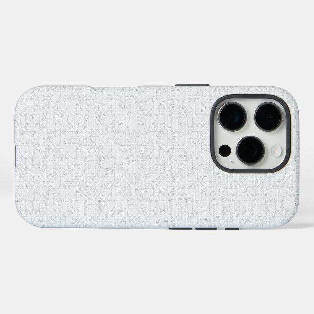 Light Grey Geometric Floral Pattern Case-Mate iPhone Case (Back (Horizontal))