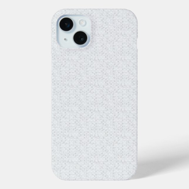 Light Grey Geometric Floral Pattern Case-Mate iPhone Case (Back)