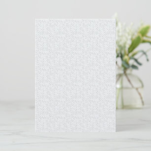 Light Grey Geometric Floral Pattern Holiday Card
