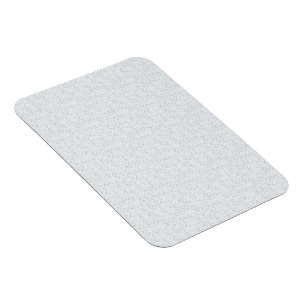 Light Grey Geometric Floral Pattern Magnet