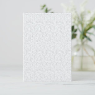 Light Grey Geometric Floral Pattern Thank You Card