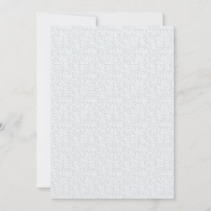 Light Grey Geometric Floral Pattern Thank You Card