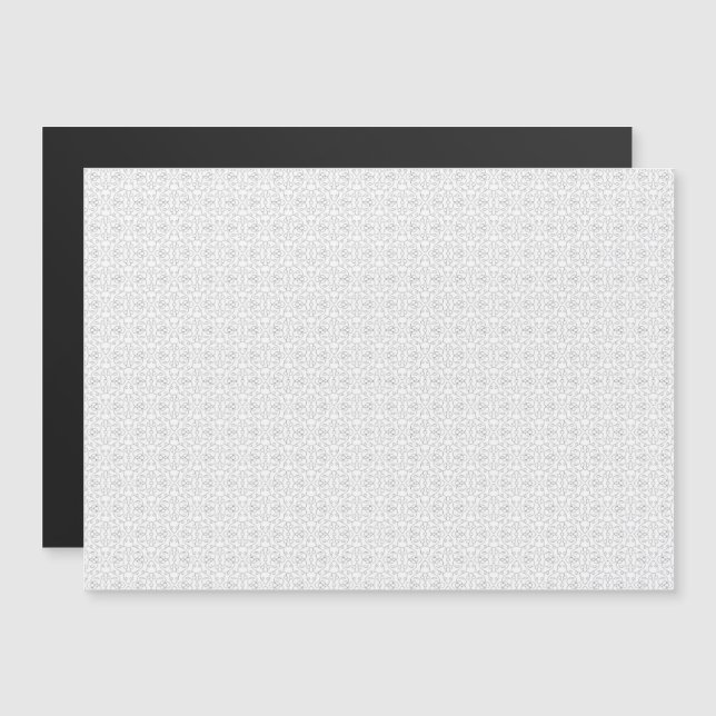 Light Grey Geometric Tile Pattern Magnetic Invitation (Front/Back)
