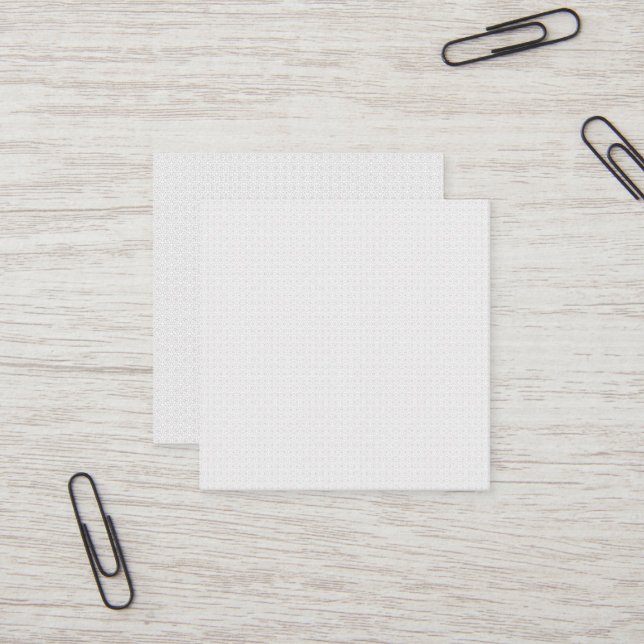 Light Grey Geometric Tile Pattern Square Business Card (Front/Back In Situ)