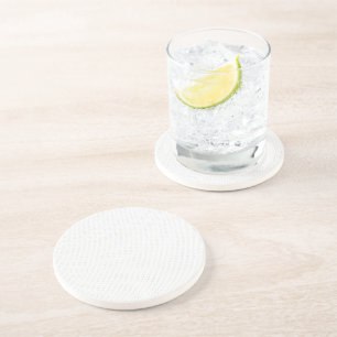 Light Grey Geometric Tiles - Summer Coastal Decor  Coaster