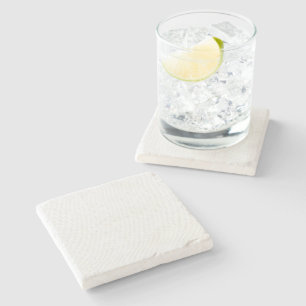 Light Grey Geometric Tiles - Summer Coastal Decor Stone Coaster