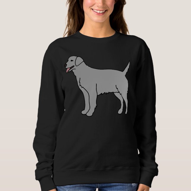 Light Grey Labrador Dog Sweatshirt (Front)
