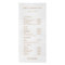 Light Grey Linen Salon Spa Price List Service Menu