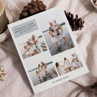 Light Grey Modern Neutral 4 Photo Elegant