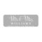 Light Grey Mr and Mrs Wedding Address