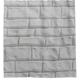 Light grey or white brick wall surface texture bac