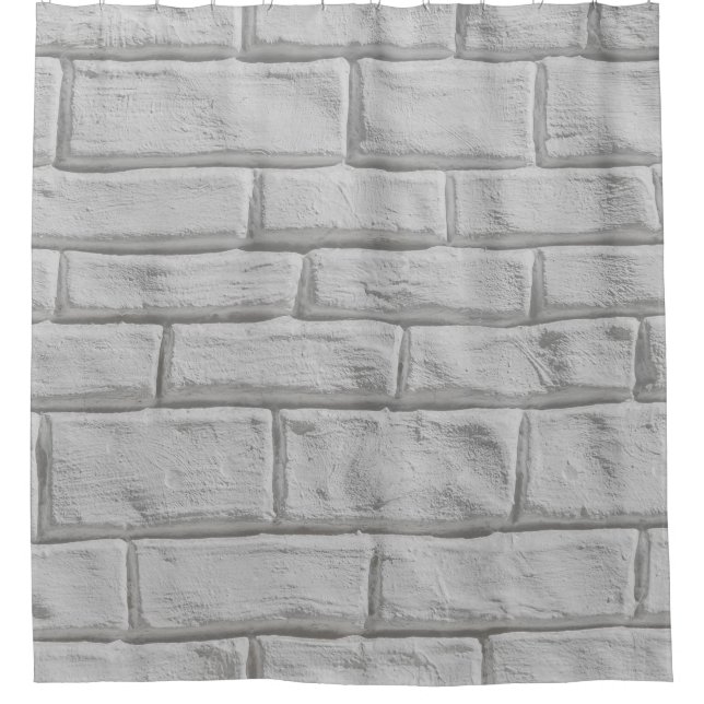 Light grey or white brick wall surface texture bac (Front)