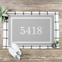 Light Grey Personalized Address Number