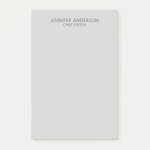 Light Grey Professional Modern Plain Minimalist Post-it Notes