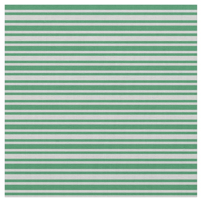 Light Grey & Sea Green Lines Fabric (Close Up)