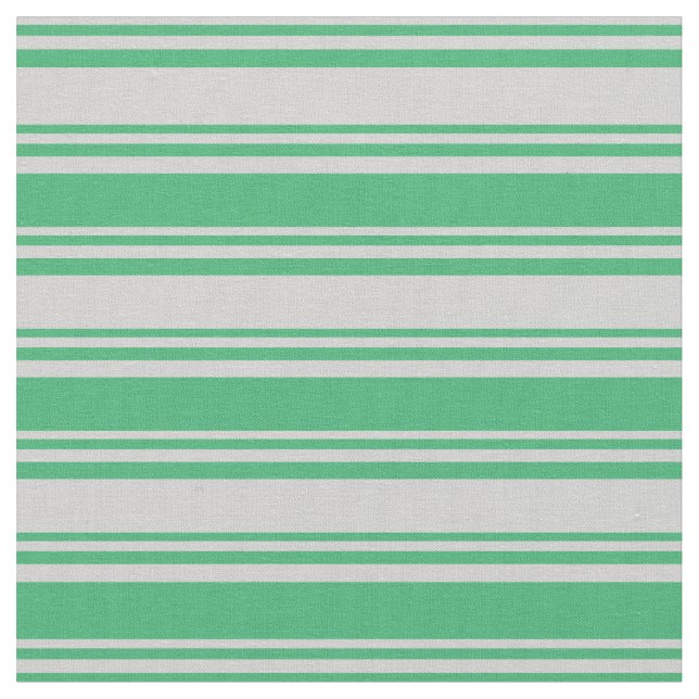 Light Grey & Sea Green Pattern Fabric (Close Up)