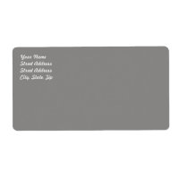 Light Grey Shipping Label
