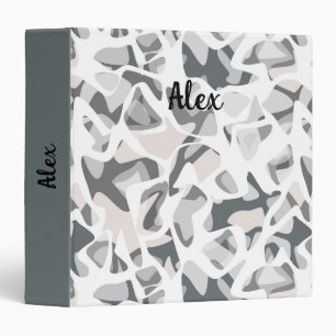 Light Grey Spots Abstract spotted pattern  Binder