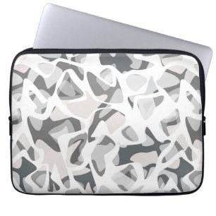 Light Grey Spots Abstract spotted pattern Laptop Sleeve