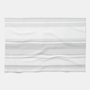 Light grey stripes kitchen towel