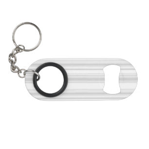 Light grey stripes mini bottle opener